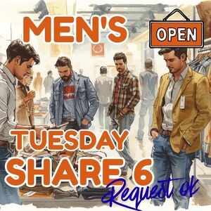 12/30 TUESDAY 👨 MENS SHARE 6 👨